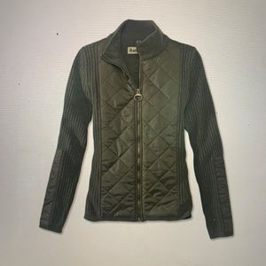 Barbour Sporting Zip Knit Sweater, Size 10, used a few times